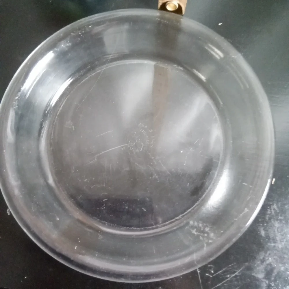 Vintage Pyrex 8 Inch Clear Glass Pie Plate Dish 208 Made in USA Round Bakeware
